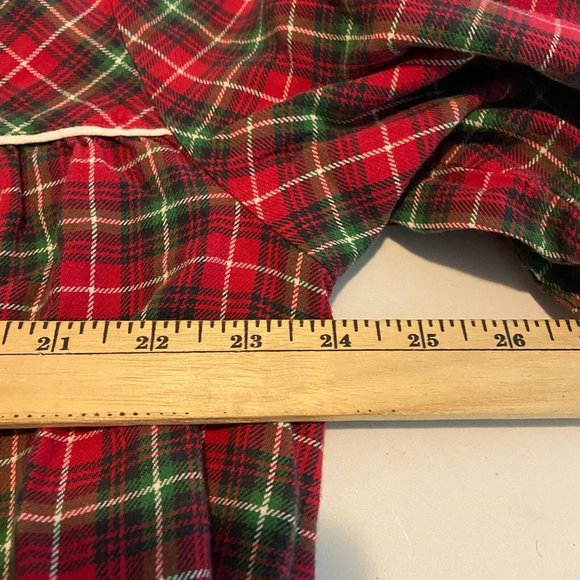 LL Bean Women LP Nightgown Night Shirt Red Plaid Sleep Gown Flannel Pajama Soft - Picture 6 of 8